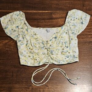 American Eagle Lace Up Corset Top Size Small